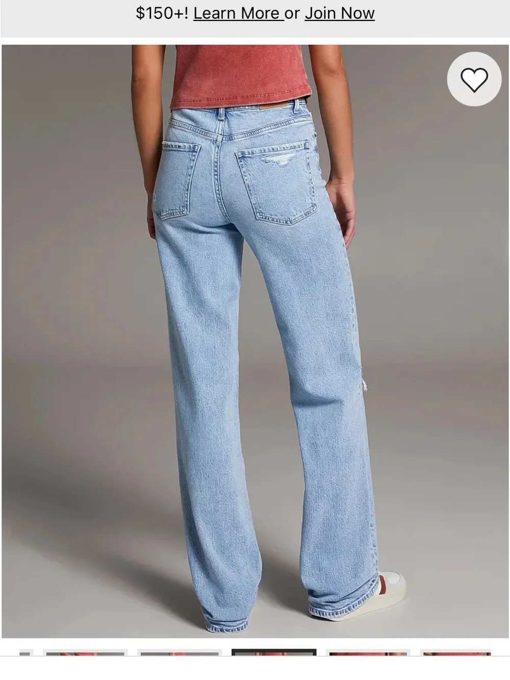 BKE buckle Light Wash High-Rise Straight Leg Jeans - Light Blue - Picture 4 of 14